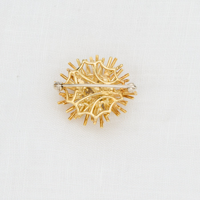 Diamond Sea Urchin Brooch