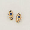 Cabochon Sapphire and Diamond Earrings - McTeigue Since 1895