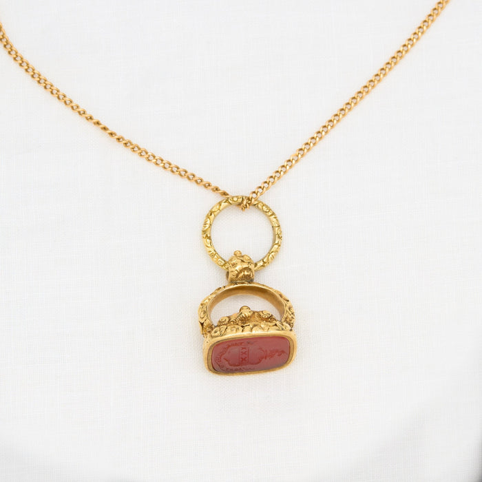 Carnelian Crest Necklace - McTeigue Since 1895