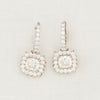 Cushion Diamond Drop Earrings - McTeigue Since 1895