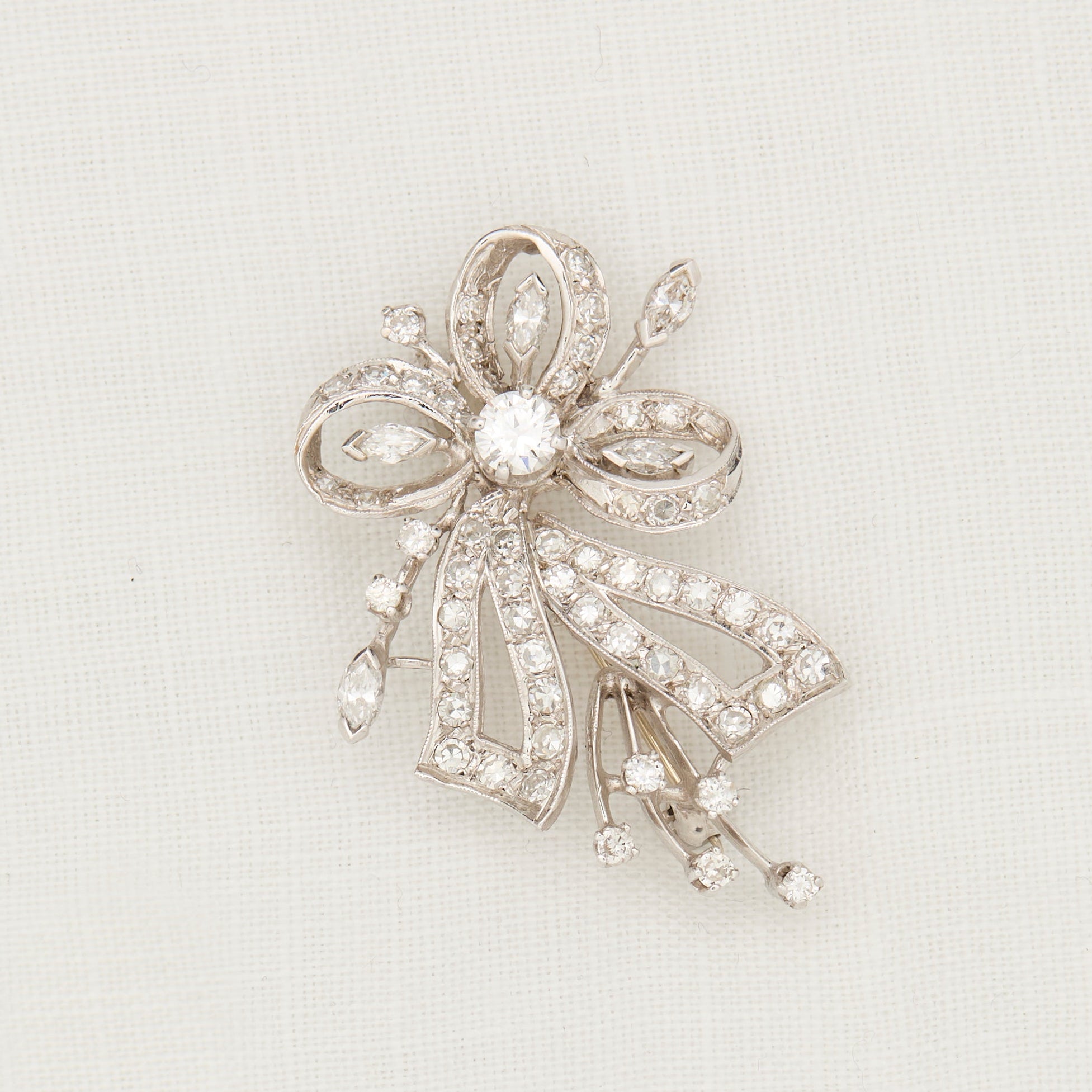 Diamond Ribbon Pin– McTeigue Since 1895
