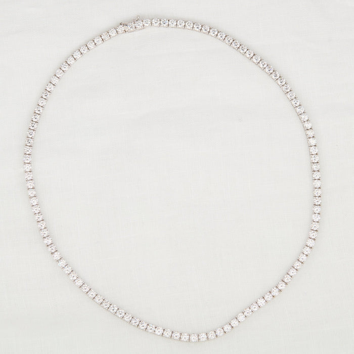 Diamond and Platinum Line Necklace - McTeigue Since 1895