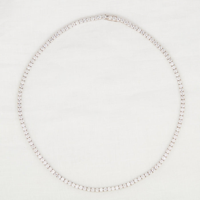 Diamond and Platinum Line Necklace - McTeigue Since 1895