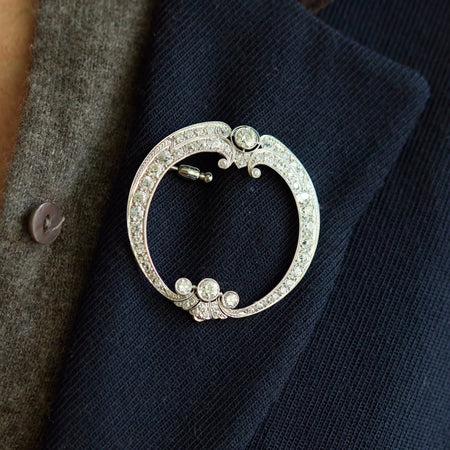 Diamond Circle Pin - McTeigue Since 1895