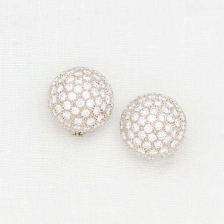 Diamond Dome Earrings - McTeigue Since 1895