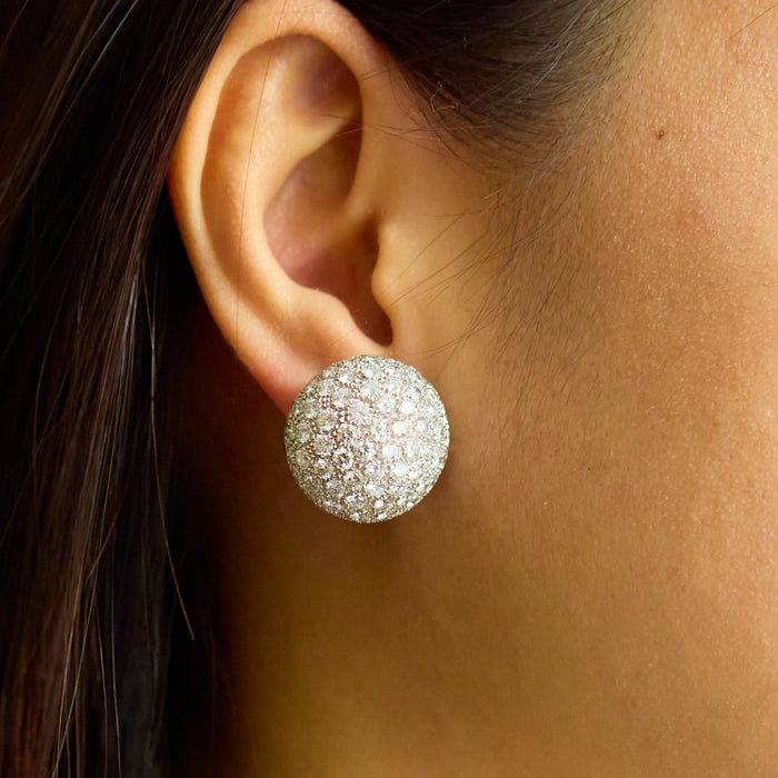 Diamond Dome Earrings - McTeigue Since 1895