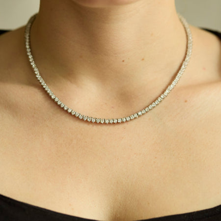 Diamond Line Necklace - McTeigue Since 1895