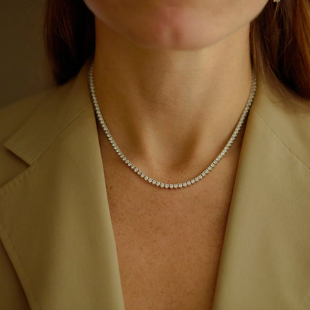 Diamond Line Necklace - McTeigue Since 1895