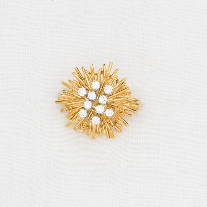 Diamond Sea Urchin Brooch - McTeigue Since 1895