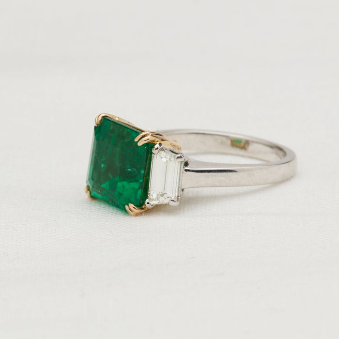 Emerald and Diamond Ring - McTeigue Since 1895