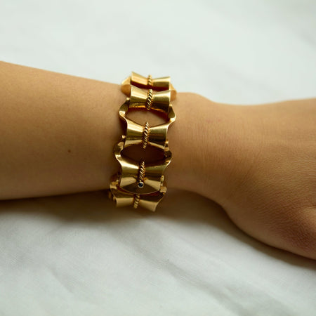 Gold Retro Bracelet - McTeigue Since 1895