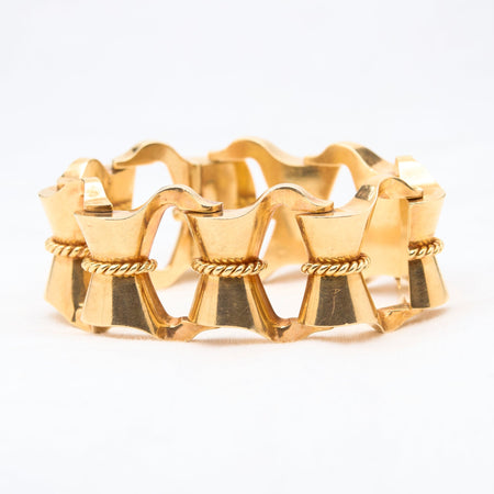 Gold Retro Bracelet - McTeigue Since 1895