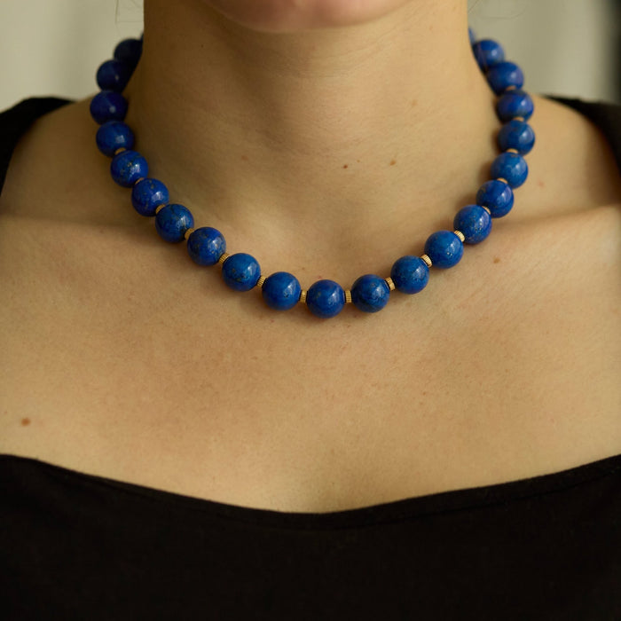 Lapis Bead Necklace - McTeigue Since 1895