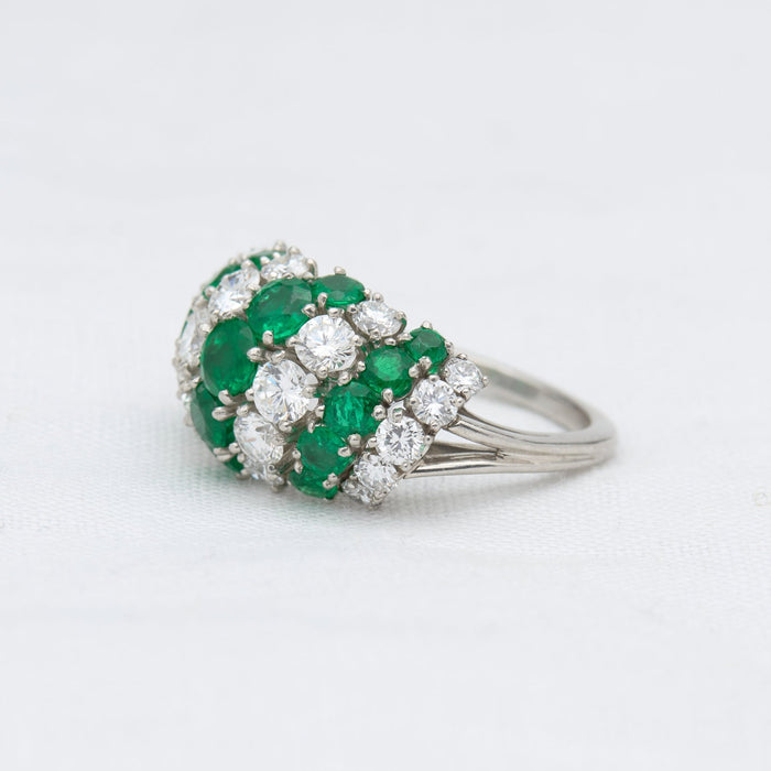 McTeigue & Co. Emerald and Diamond Ring - McTeigue Since 1895