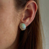 Opal and Diamond Stud Earrings - McTeigue Since 1895