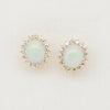 Opal and Diamond Stud Earrings - McTeigue Since 1895