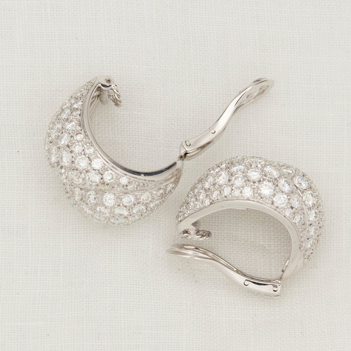 Pave Diamond Earrings - McTeigue Since 1895