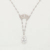 Pear Shaped Diamond Victorian Necklace - McTeigue Since 1895