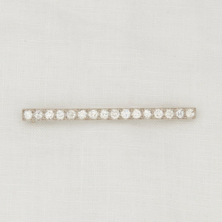 Platinum and Diamond Bar Pin - McTeigue Since 1895