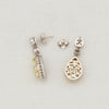 Platinum and Yellow Diamond Earrings - McTeigue Since 1895