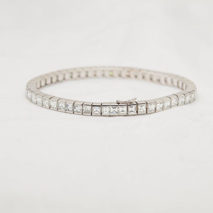 Platinum Diamond Line Bracelet - McTeigue Since 1895