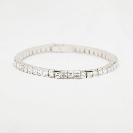 Platinum Diamond Line Bracelet - McTeigue Since 1895