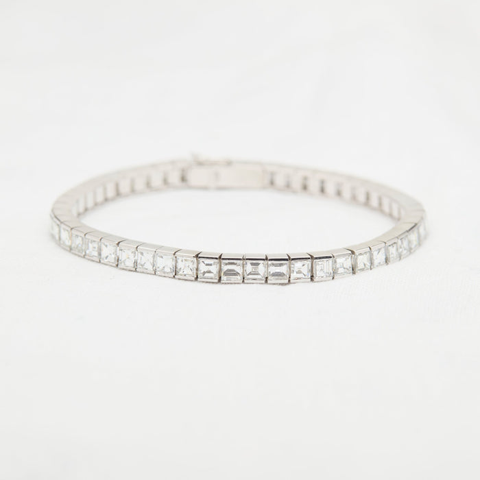 Platinum Diamond Line Bracelet - McTeigue Since 1895