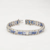 Platinum Diamond & Sapphire Bracelet - McTeigue Since 1895