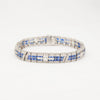 Platinum Diamond & Sapphire Bracelet - McTeigue Since 1895