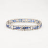 Platinum Diamond & Sapphire Bracelet - McTeigue Since 1895