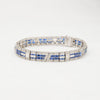 Platinum Diamond & Sapphire Bracelet - McTeigue Since 1895