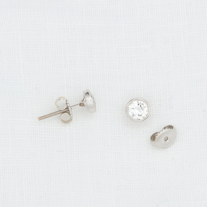 Platinum Diamond Stud Earrings - McTeigue Since 1895