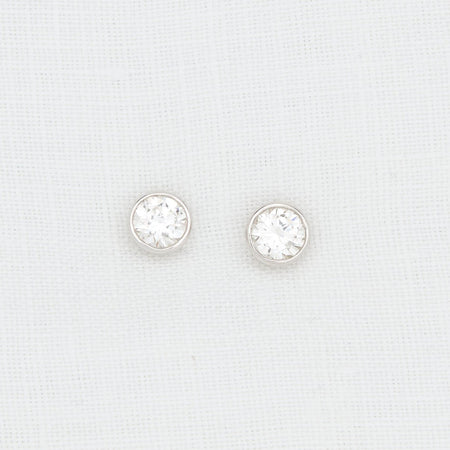 Platinum Diamond Stud Earrings - McTeigue Since 1895