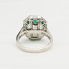 Platinum, Emerald and Diamond Ring - McTeigue Since 1895