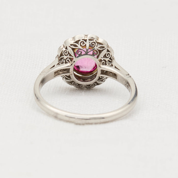 Platinum, Ruby and Diamond Ring - McTeigue Since 1895