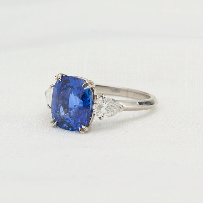 Platinum, Sapphire & Diamond Ring - McTeigue Since 1895