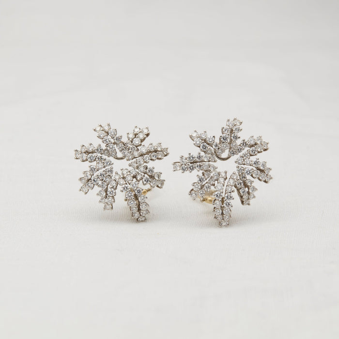 Platinum Tiffany & Co Diamond Earrings - McTeigue Since 1895