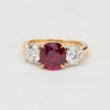 Ruby and Diamond Three Stone Ring - McTeigue Since 1895