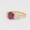 Ruby and Diamond Three Stone Ring - McTeigue Since 1895