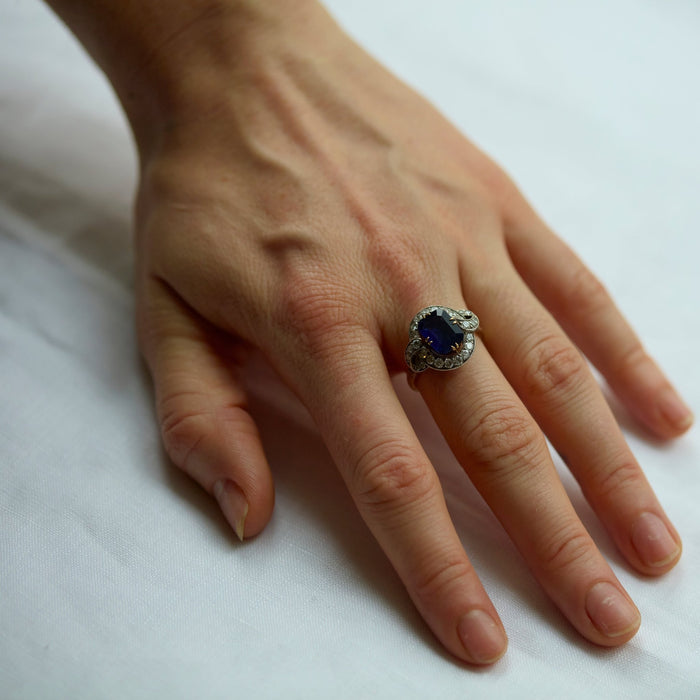 Sapphire and Diamond Ring - McTeigue Since 1895