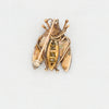 Sterling Silver and Yellow Gold Bee Brooch - McTeigue Since 1895