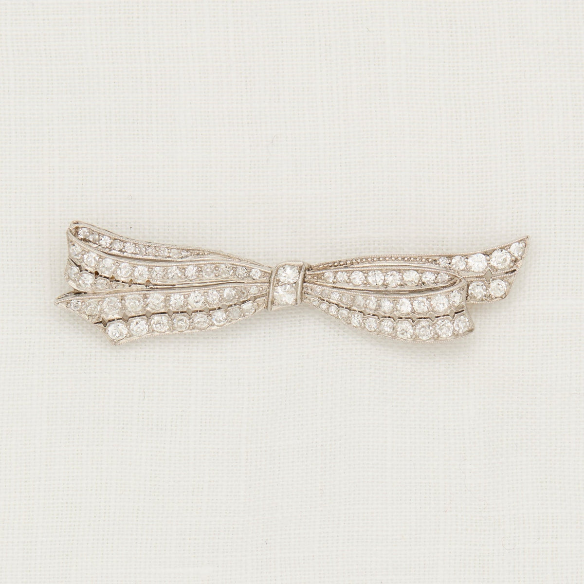 Diamond Bow Pin– McTeigue Since 1895