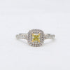 Tiffany & Co. Fancy Yellow Diamond Cushion Ring - McTeigue Since 1895