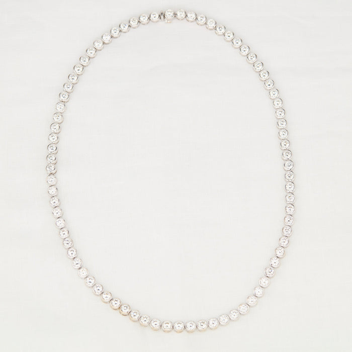 White Gold and Diamond Necklace - McTeigue Since 1895