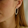 White Gold Diamond Hoop Earrings - McTeigue Since 1895