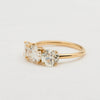 Yellow Gold 3 Old Mine Cut Diamond Ring - McTeigue Since 1895