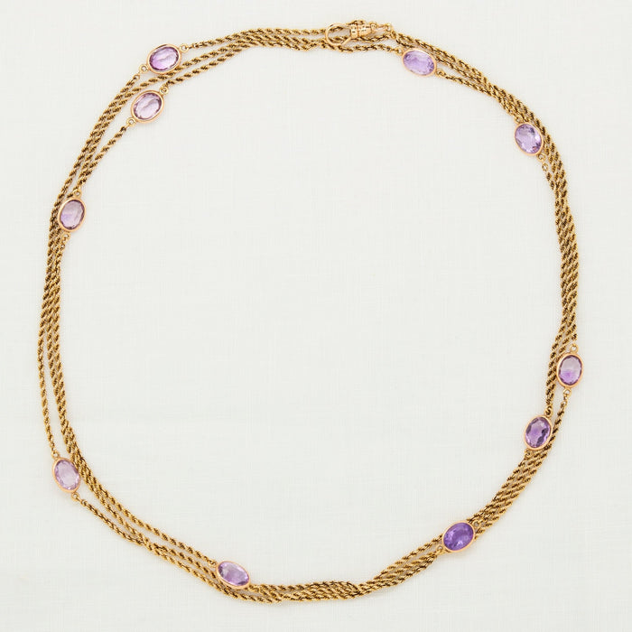 Yellow Gold and Amethyst - McTeigue Since 1895