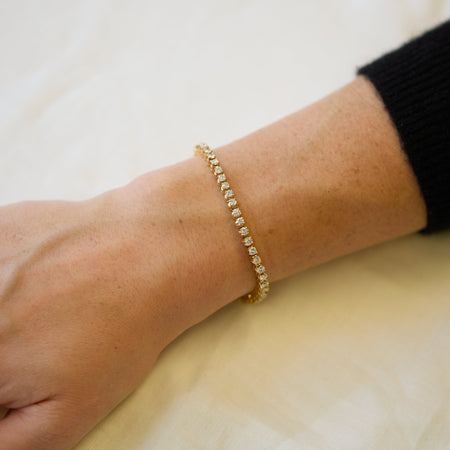 Yellow Gold Diamond Bracelet - McTeigue Since 1895