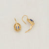 Yellow Gold, Sapphire and Diamond Earrings - McTeigue Since 1895