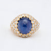 Yellow Gold Sapphire Cabochon Ring - McTeigue Since 1895